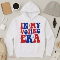 In My Voting Era Retro Election Hoodie thumb 3