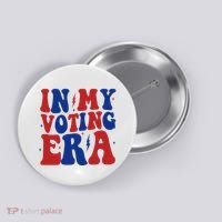 In My Voting Era Retro Election Button thumb 0