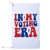 In My Voting Era Retro Election Golf Towel thumb 0