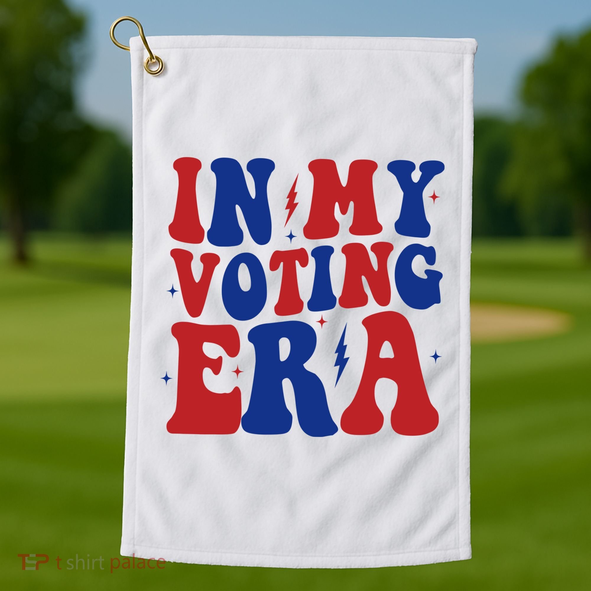 In My Voting Era Retro Election Golf Towel