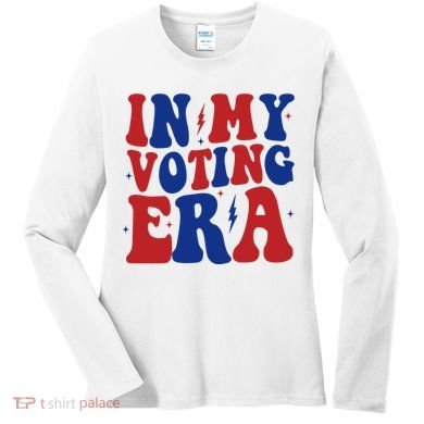 In My Voting Era Retro Election Women's Long Sleeve Shirt