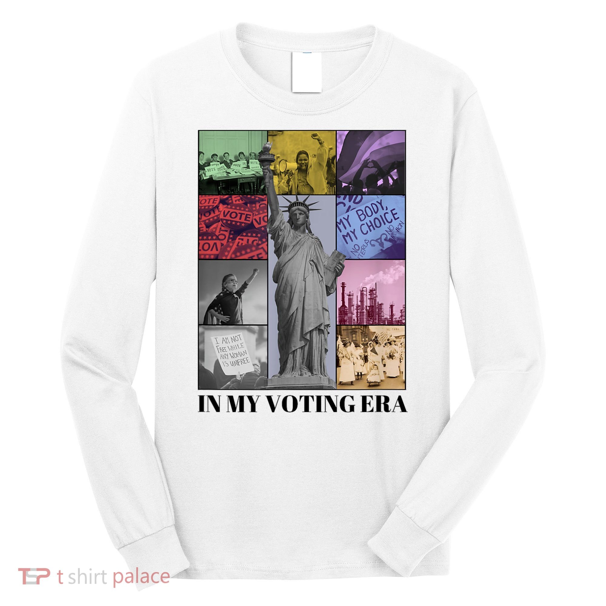 In My Voting Era Presidential Election 2024 Harris Walz Long Sleeve Shirt