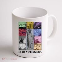In My Voting Era Presidential Election 2024 Harris Walz Coffee Mug thumb 1