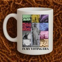 In My Voting Era Presidential Election 2024 Harris Walz Coffee Mug thumb 2