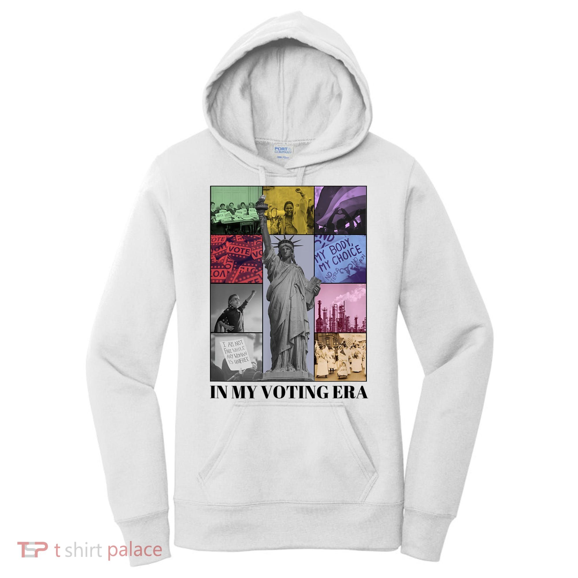 In My Voting Era Presidential Election 2024 Harris Walz Women's Hoodie