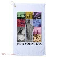 In My Voting Era Presidential Election 2024 Harris Walz Golf Towel thumb 0