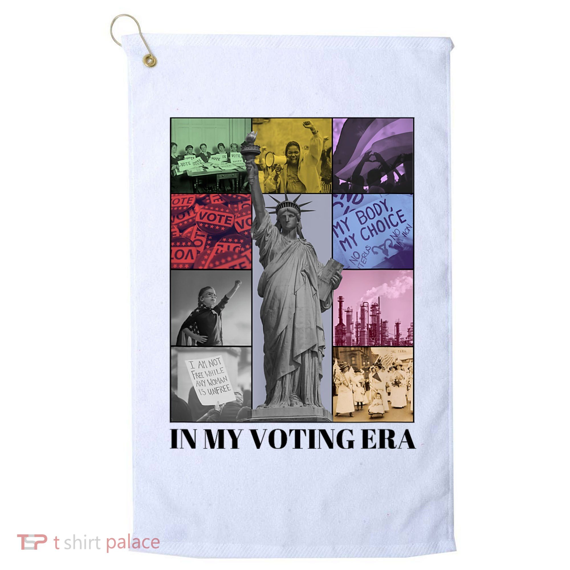 In My Voting Era Presidential Election 2024 Harris Walz Golf Towel