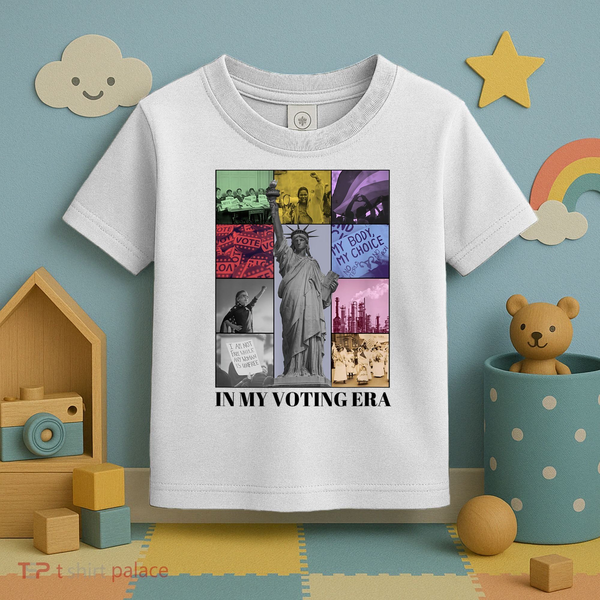 In My Voting Era Presidential Election 2024 Harris Walz Toddler T-Shirt