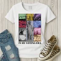In My Voting Era Presidential Election 2024 Harris Walz Women's T-Shirt thumb 3