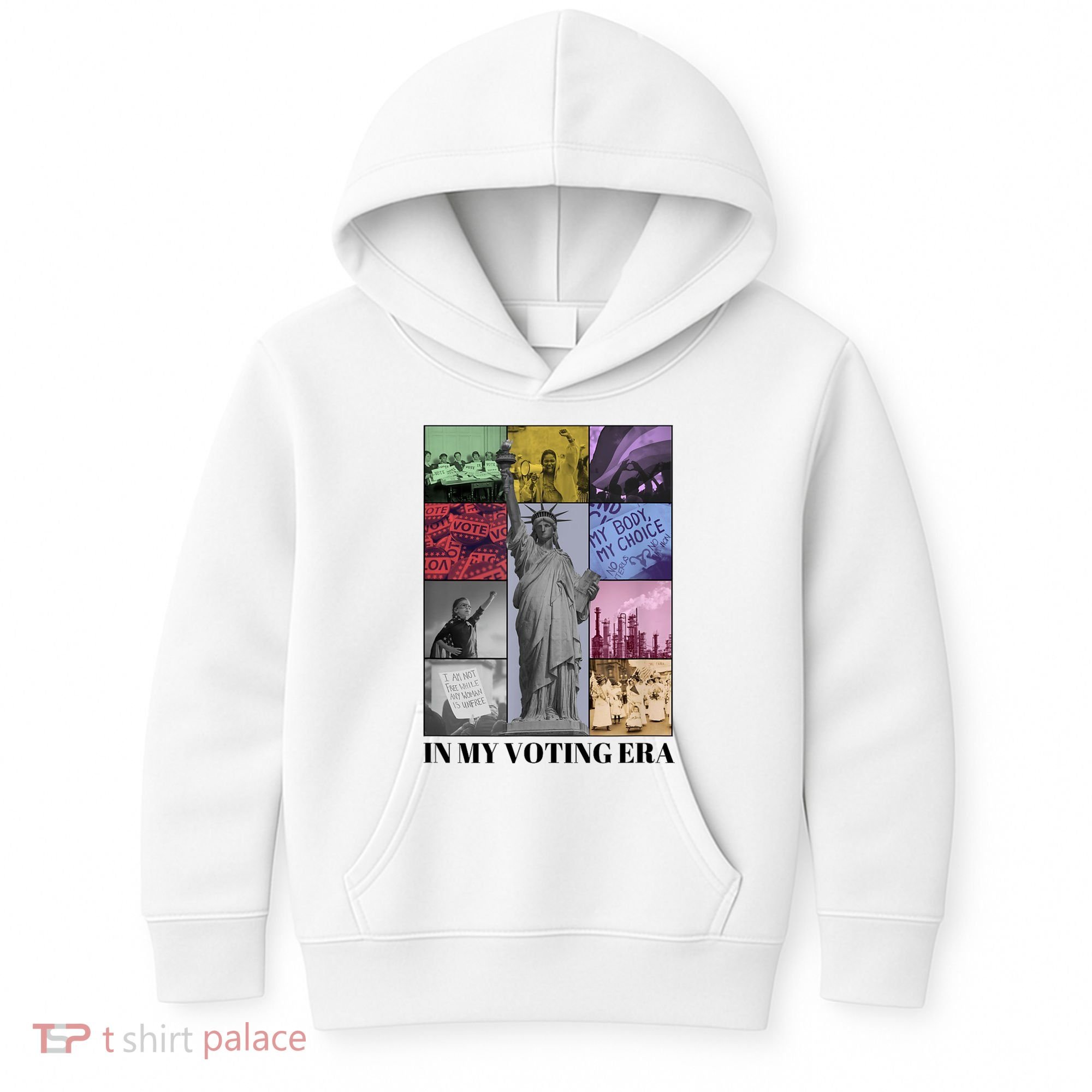 In My Voting Era Presidential Election 2024 Harris Walz Kids Hoodie