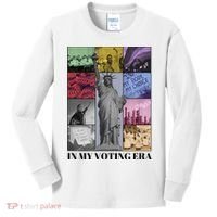 In My Voting Era Presidential Election 2024 Harris Walz Kids Long Sleeve Shirt thumb 0