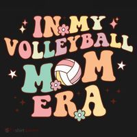 In My Volleyball Mom Era Game Day Cute Retro Volleyball Mama Gift Women's Hoodie thumb 2