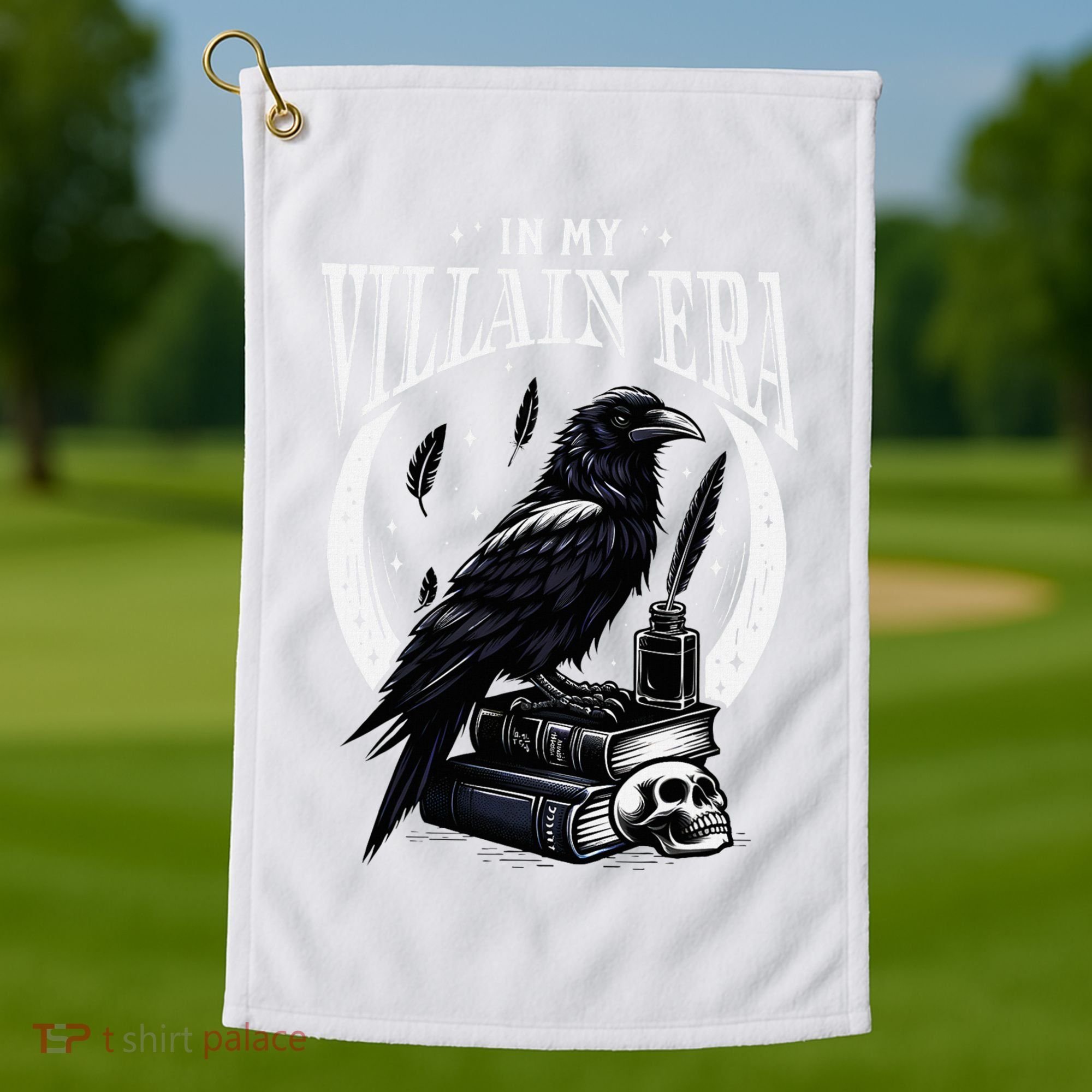 In My Villain Era Morally Grey Books Novel Lover Bookworm Golf Towel