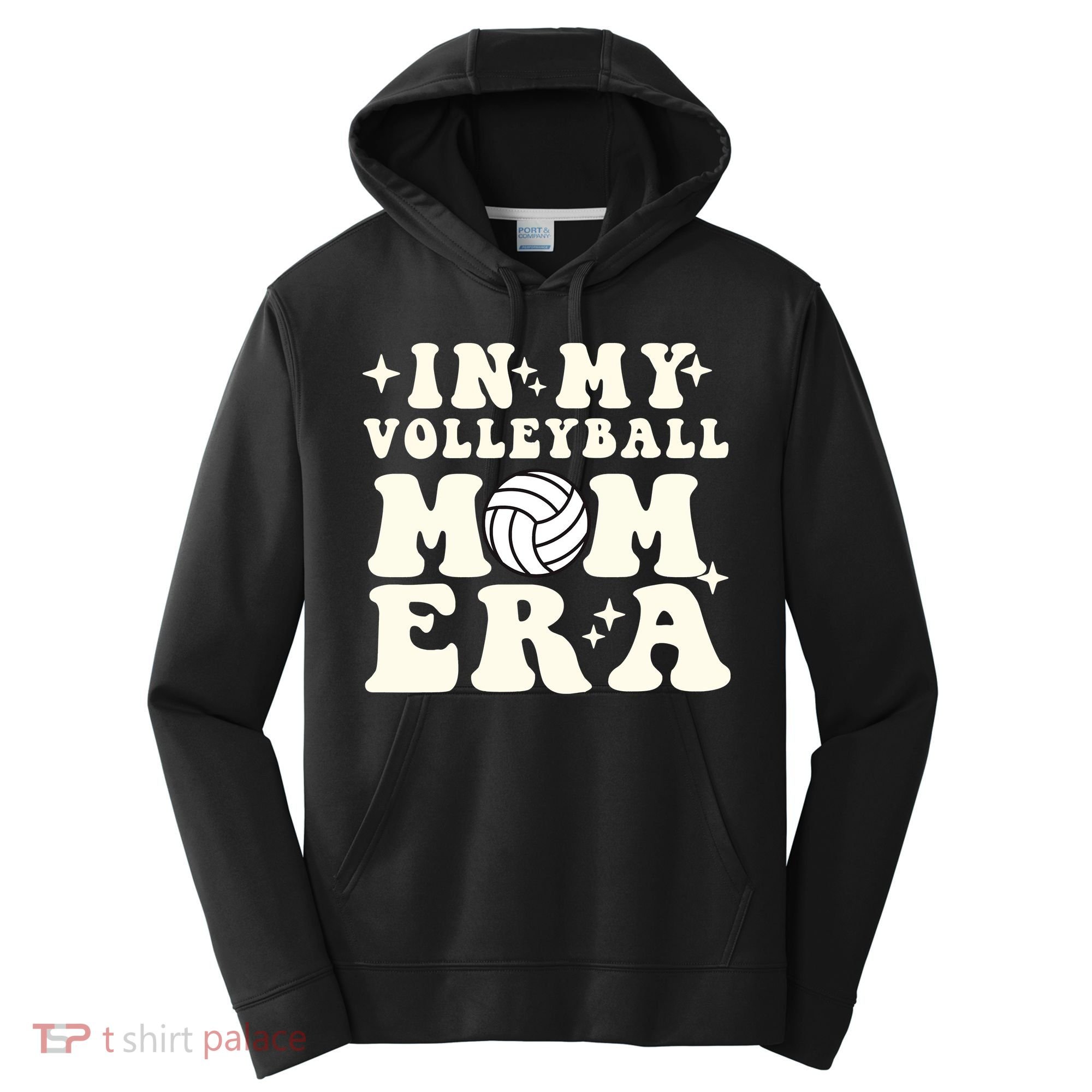 In My Volleyball Mom Era Performance Fleece Hoodie