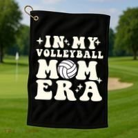 In My Volleyball Mom Era Golf Towel thumb 1