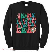 In My Very Merry Assistant Principal Era Groovy Christmas Sweatshirt thumb 0