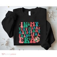 In My Very Merry Assistant Principal Era Groovy Christmas Sweatshirt thumb 2