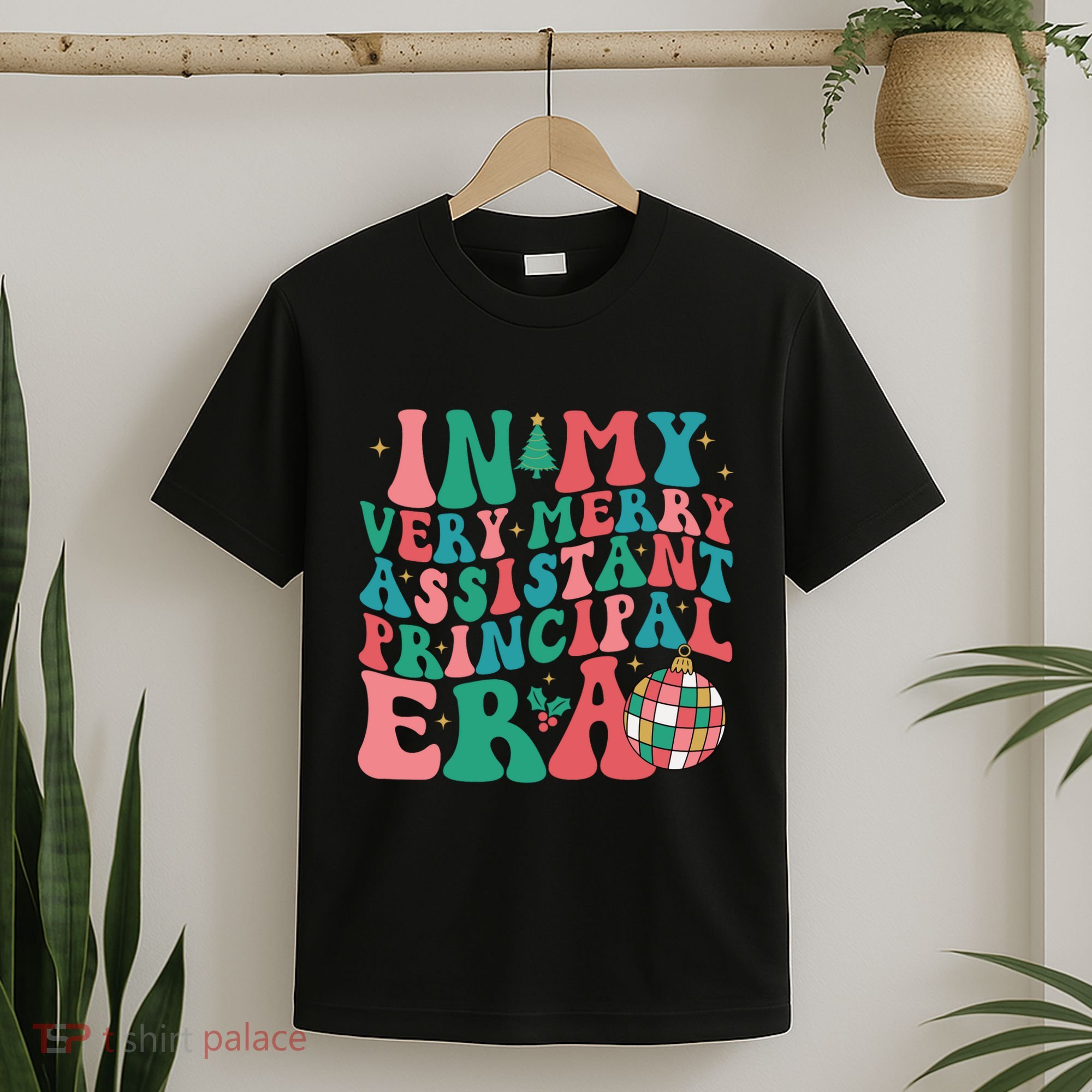 In My Very Merry Assistant Principal Era Groovy Christmas T-Shirt