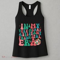 In My Very Merry Assistant Principal Era Groovy Christmas Women's Tank Top thumb 3