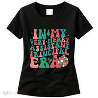 In My Very Merry Assistant Principal Era Groovy Christmas Women's T-Shirt thumb 0