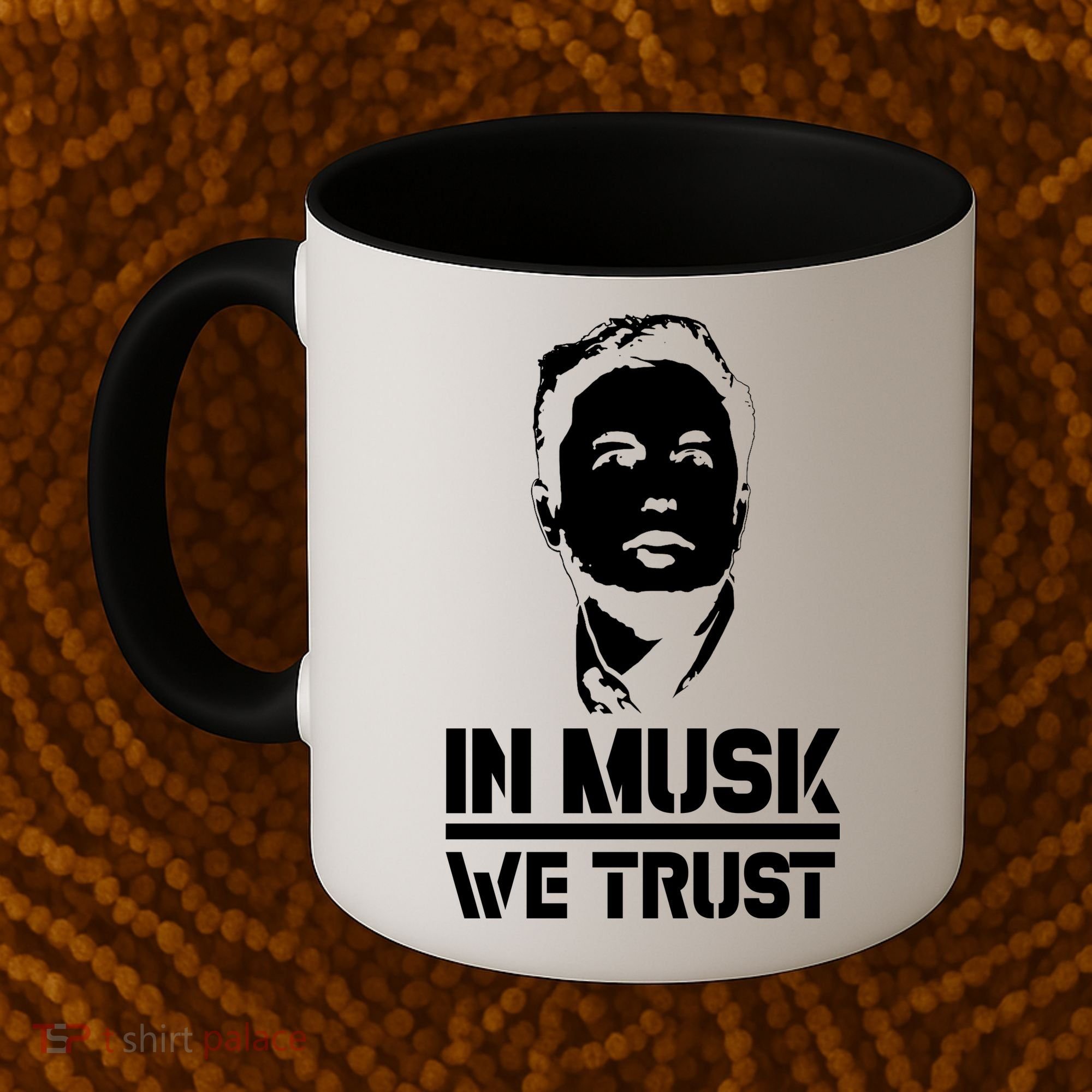 In Musk We Trust Elon Musk Coffee Mug