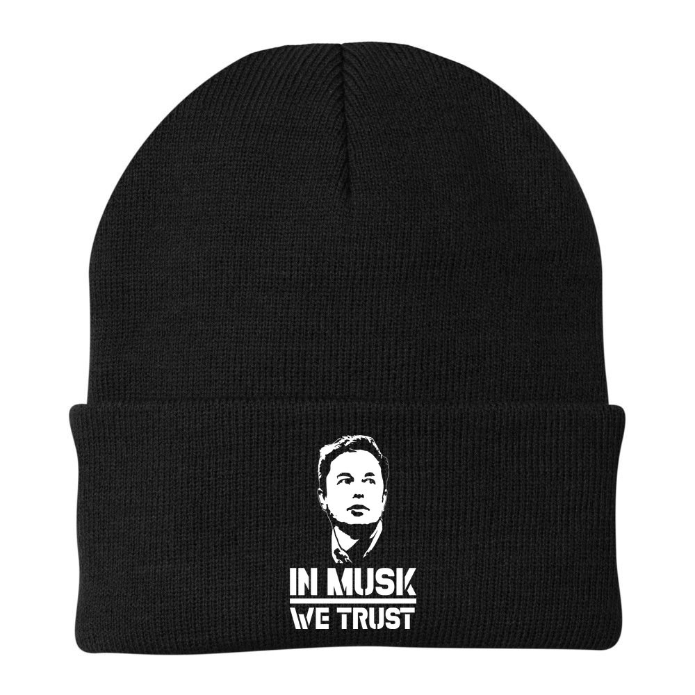 In Musk We Trust Elon Musk Beanie