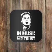 In Musk We Trust Elon Musk Coaster thumb 0