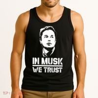 In Musk We Trust Elon Musk Tank Top thumb 3