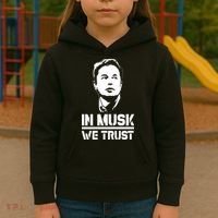In Musk We Trust Elon Musk Kids Hoodie thumb 3