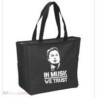 In Musk We Trust Elon Musk Tote Bag thumb 2