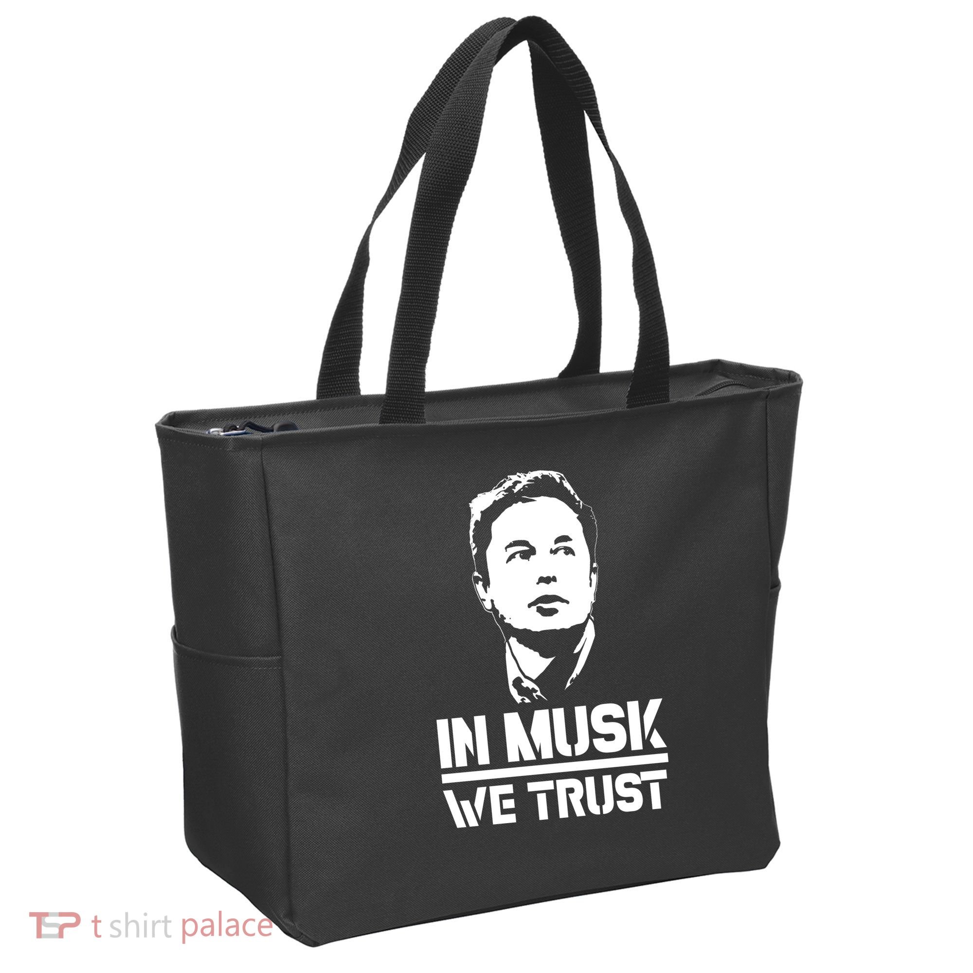 In Musk We Trust Elon Musk Tote Bag