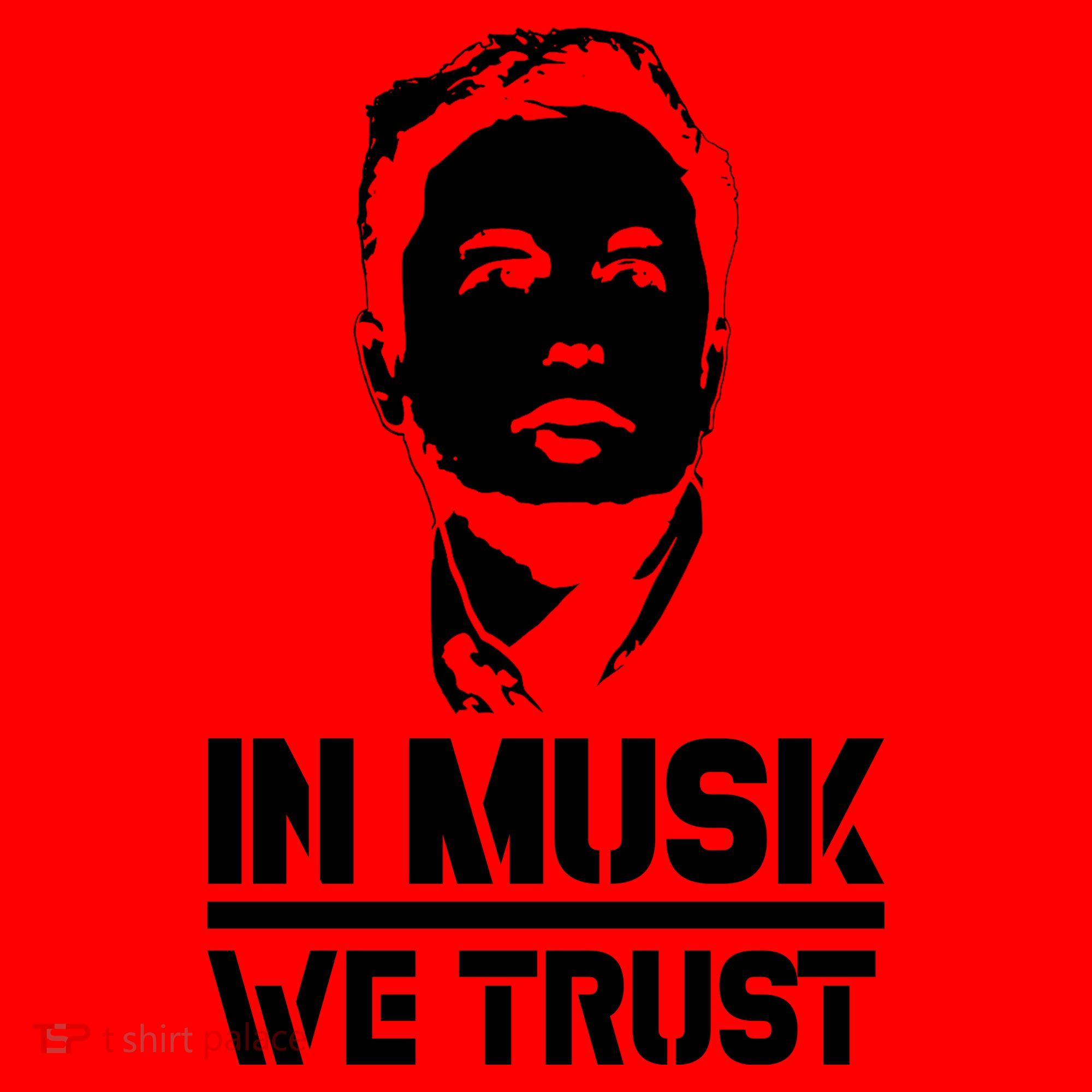 In Musk We Trust Elon Musk Santa Hat
