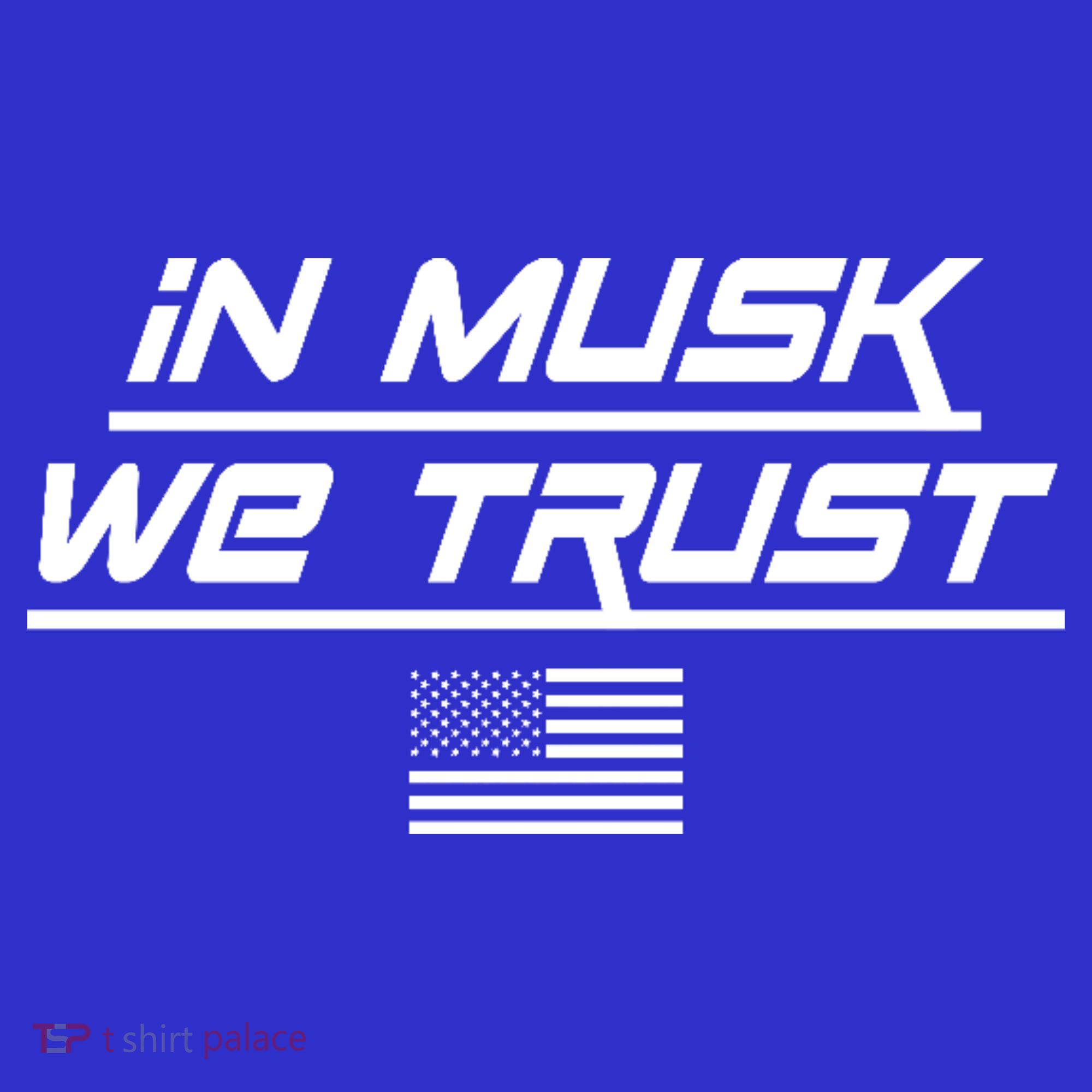 In Musk We Trust USA Flag Elon Funny Women's Tank Top