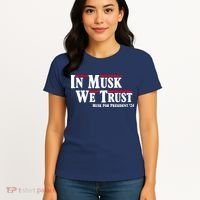 In Musk We Trust Musk For President 2024 Women's T-Shirt thumb 4