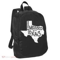 I Messed With Texas Dont Mess With This Texan Port Authority Crush Ripstop Backpack thumb 0