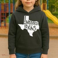 I Messed With Texas Dont Mess With This Texan Kids Hoodie thumb 3