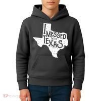 I Messed With Texas Dont Mess With This Texan Kids Hoodie thumb 4