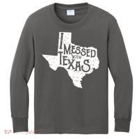 I Messed With Texas Dont Mess With This Texan Kids Long Sleeve Shirt thumb 0