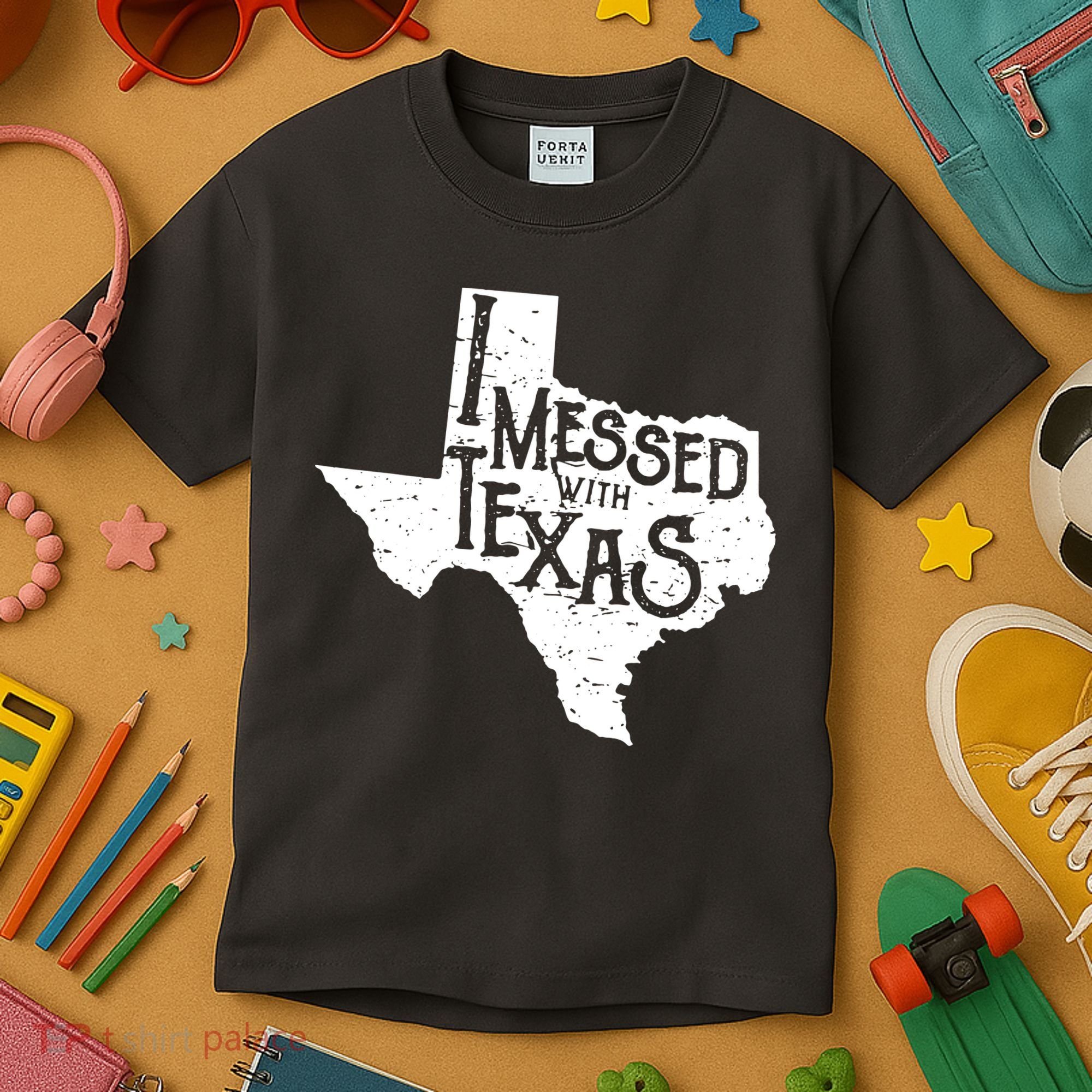 I Messed With Texas Dont Mess With This Texan Kids T-Shirt