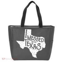 I Messed With Texas Dont Mess With This Texan Tote Bag thumb 0