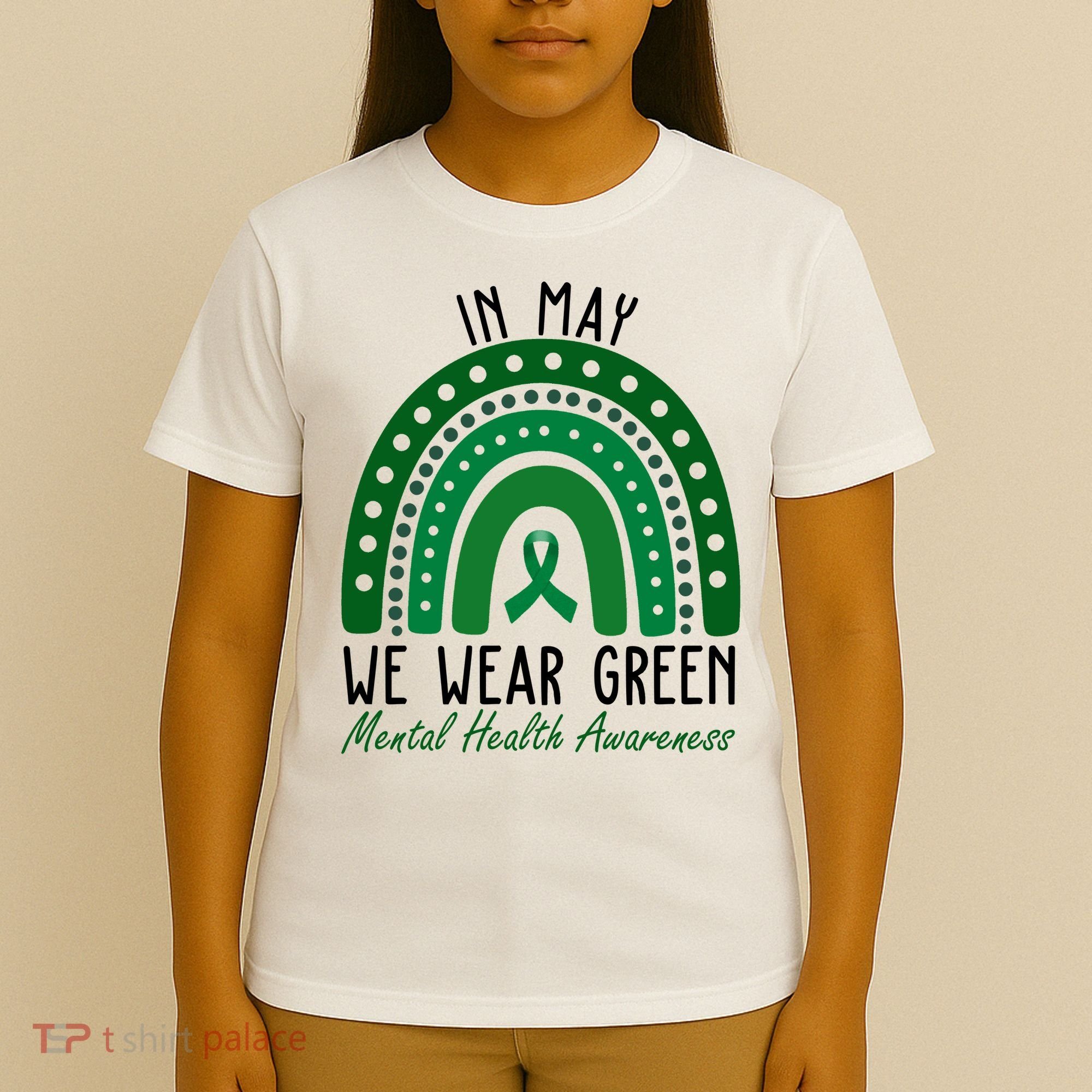 In May We Wear Green For Mental Health Awareness T-Shirt