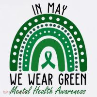 In May We Wear Green For Mental Health Awareness Women's Hoodie thumb 2