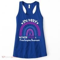 In May We Wear Purple And Blue Preeclampsia Awareness Meaningful Gift Women's Tank Top thumb 0