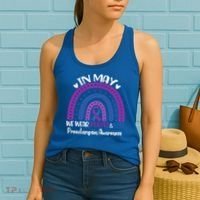 In May We Wear Purple And Blue Preeclampsia Awareness Meaningful Gift Women's Tank Top thumb 2