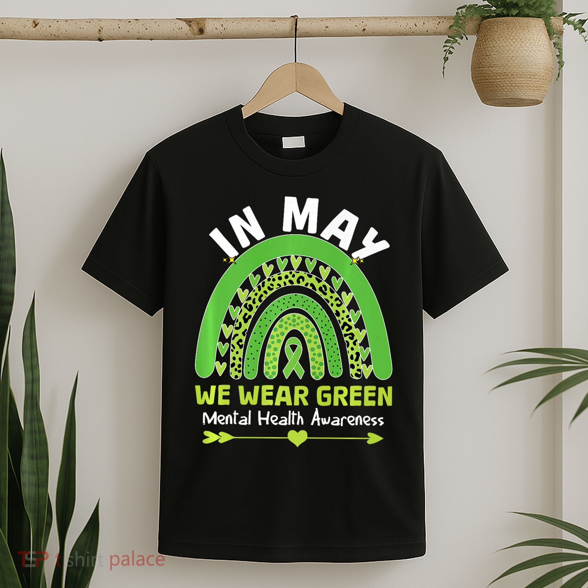In May We Wear Green Mental Health Awareness T-Shirt