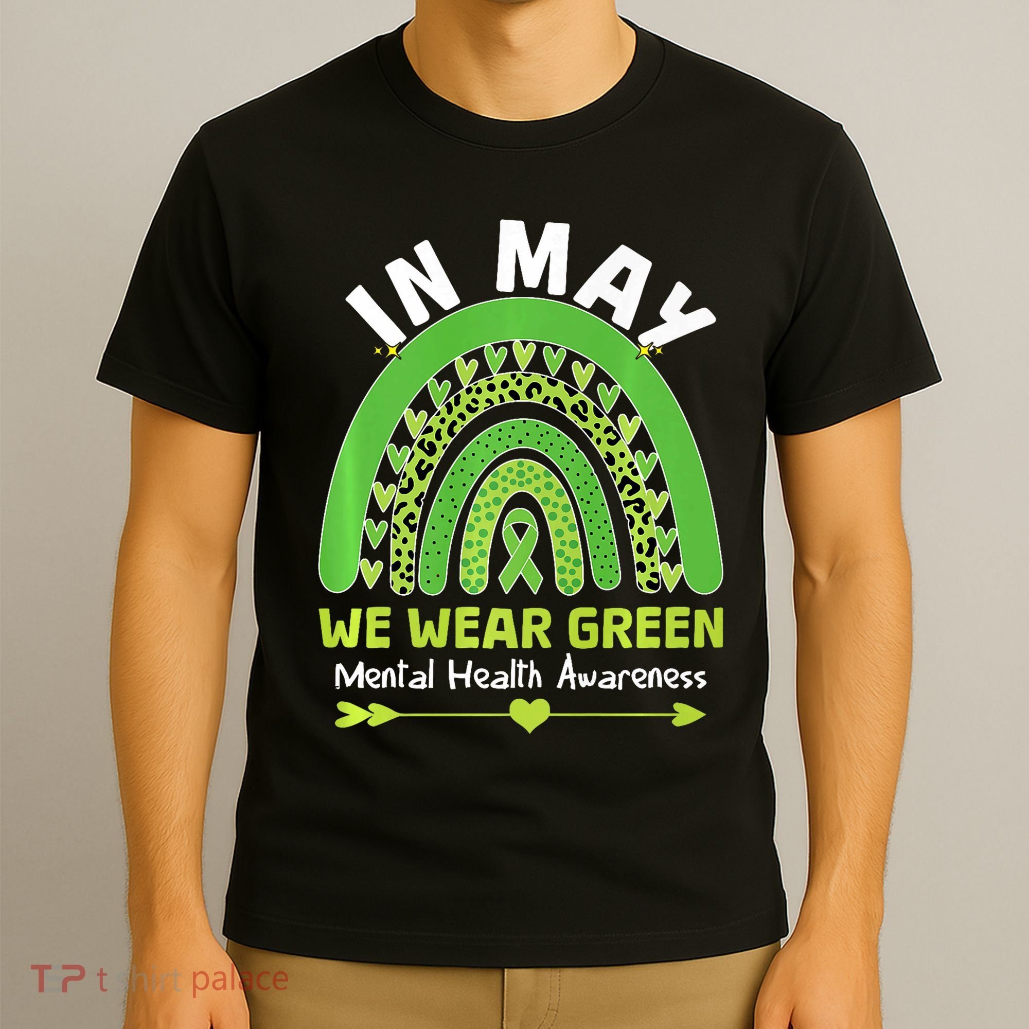 In May We Wear Green Mental Health Awareness T-Shirt