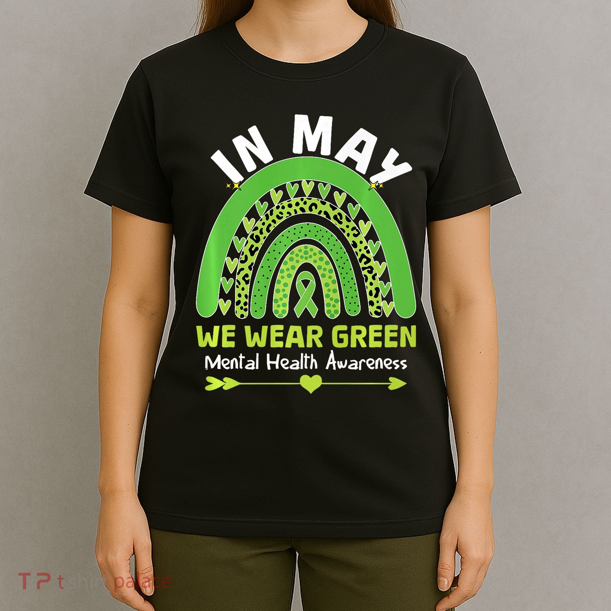 In May We Wear Green Mental Health Awareness T-Shirt