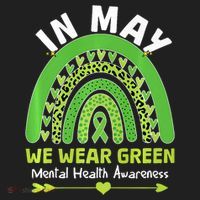 In May We Wear Green Mental Health Awareness Beanie thumb 2