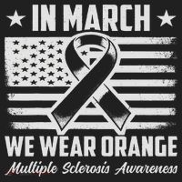 In March We Wear Orange For Multiple Sclerosis Awareness Ms Women's Sweatshirt thumb 2
