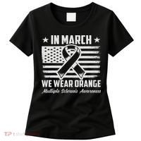 In March We Wear Orange For Multiple Sclerosis Awareness Ms Women's T-Shirt thumb 0